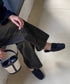 Crinkle Square Backless Mules